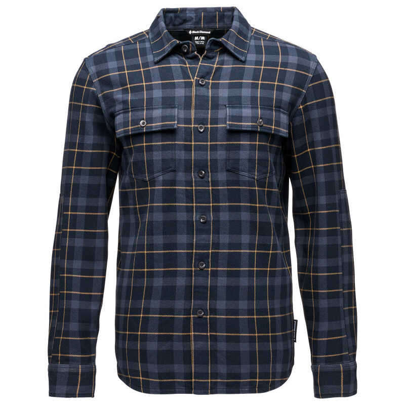 Black Diamond Men's Project Twill Long Sleeve Shirt Charcoal-Black