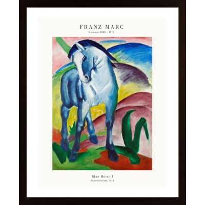 Blue Horse I Poster