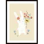 Blumen Hase Poster