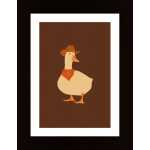 Bo The Cowboy Duck Poster