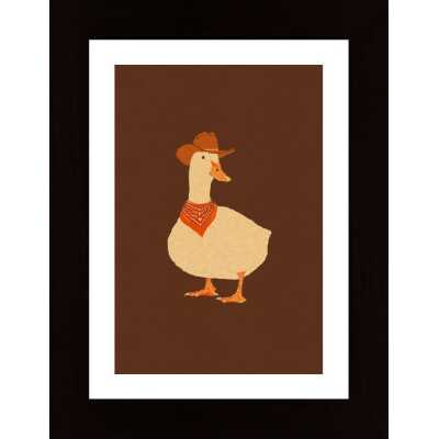 Bo The Cowboy Duck Poster