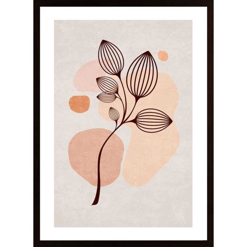 Boho Leaves 02 Poster