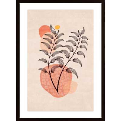 Boho Leaves 03 Poster