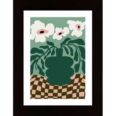 Bold Blossom Pottery Poster