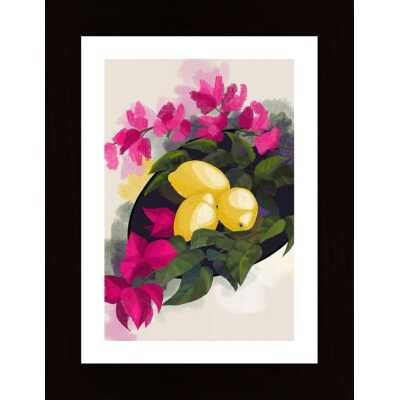 Bougainvillea And Lemons Poster