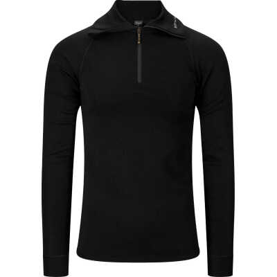 Brynje Unisex Classic Zip Polo Shirt Black