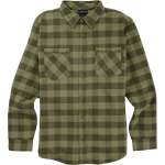 Burton Men's Favorite Long Sleeve Flannel Forest Moss Buffalo Plaid