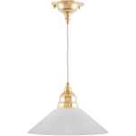 Byström Skomakarlampa Mässing/Vit