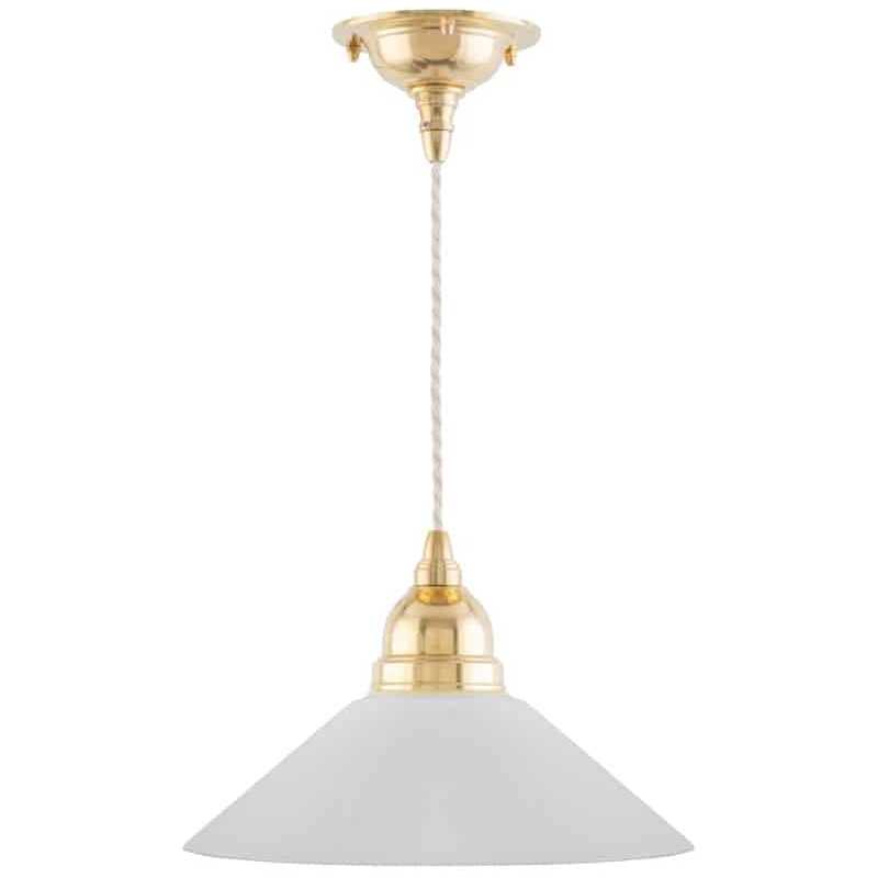 Byström Skomakarlampa Mässing/Vit