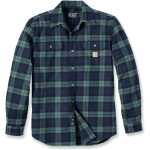 Carhartt Men's Flannel L/S Plaid Shirt Frosted Balsam