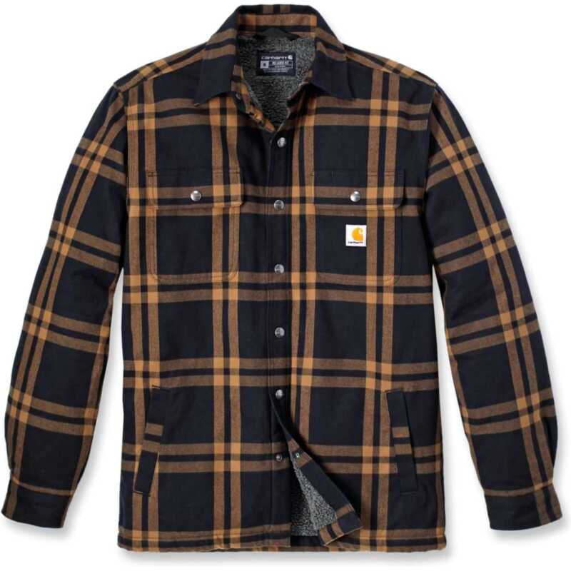 Carhartt Men's Roane Hooded Shirt Jacket Black