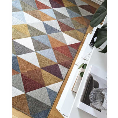 Caro Triangle multi - maskinvävd matta