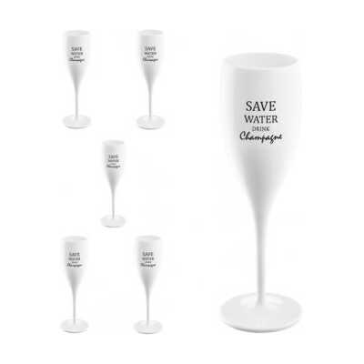 Champagneglas Cheers No.1 Save water, drink champagne 100 ml 6-pack