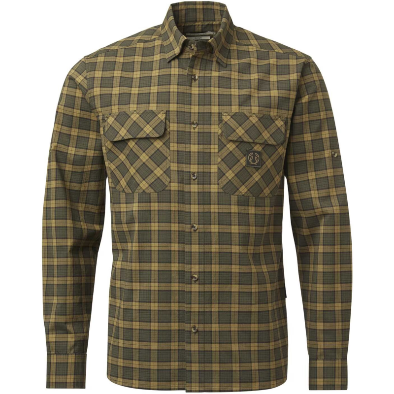 Chevalier Men's Creek Shooting Fit Coolmax Shirt Moss Checked