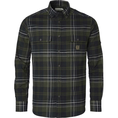 Chevalier Men's Heron Flannel Shirt October Green Checked