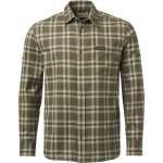 Chevalier Men's Teal Light Flannel Shirt Olive Green Checked