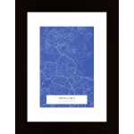 City Map Blue (Personal Print) Poster