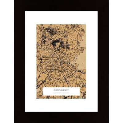 City Map Old Vintage (Personal Print) Poster
