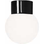 Classic Glob Matt Opalglas Svart Rak ⌀150mm