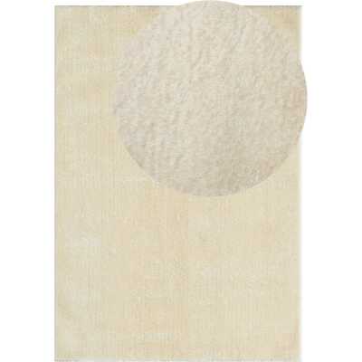 Cloudy Ljusbeige 160x220 cm Tvättbar Mjuk Ryamatta