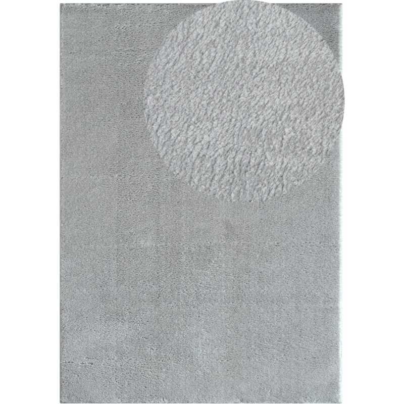 Cloudy Silver 140x200 cm Tvättbar Mjuk Ryamatta Cloudy Silver 140x200 cm Tvättbar Mjuk Ryamatta