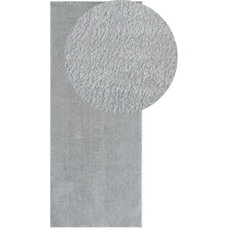 Cloudy Silver 80x300 cm Tvättbar Mjuk Ryamatta Cloudy Silver 80x300 cm Tvättbar Mjuk Ryamatta