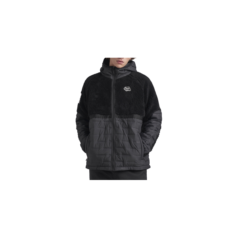 ColourWear Men's Morph Teddy Hoodie Black