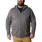 Columbia Men's Columbia Logo Fleece Fullzip City Grey Heather, Columbia Grey