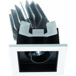Concord Myriad ADJ Square 3000K Phase Dim Vit Silver Bezel