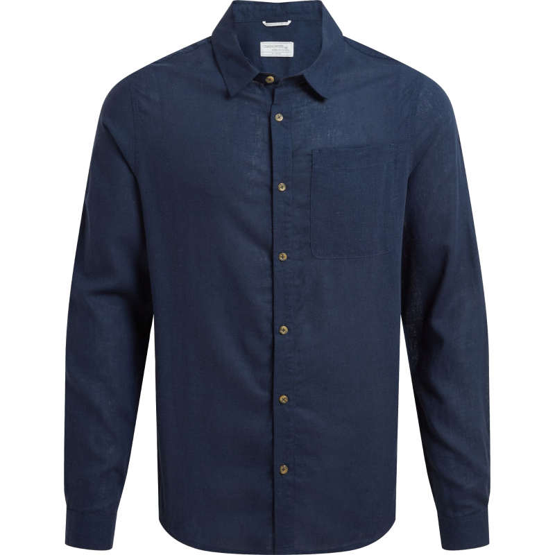 Craghoppers Men's Alexis Long Sleeved Shirt Blue Navy Craghoppers Men's Alexis Long Sleeved Shirt Blue Navy