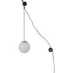 DUTCHBONE Bulan vägglampa - vitt glas och järn