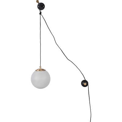 DUTCHBONE Bulan vägglampa - vitt glas och järn