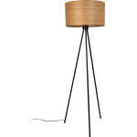 DUTCHBONE Woodland golvlampa - naturlig askfaner och svart järn