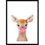 Deer With Bubblegum Poster