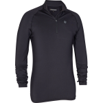 Deerhunter Unisex Heat Undershirt With Zip-Neck Black