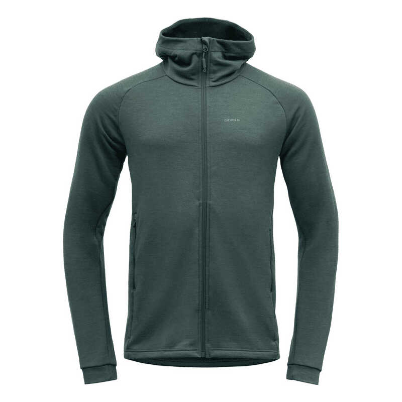 Devold Men's Nibba Merino Jacket Hood Woods Devold Men's Nibba Merino Jacket Hood Woods