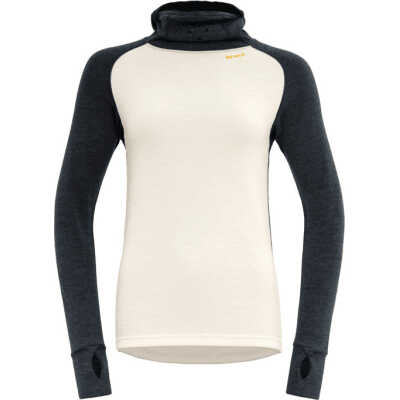 Devold Women's Expedition Merino Silk Hoodie Ink/offwhite