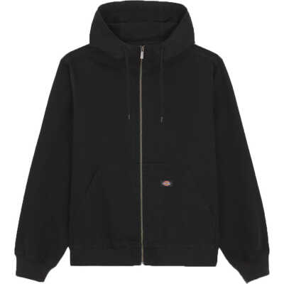 Dickies Men's Duck Canvas Hooded Unlined Jacket Stone Washed Black