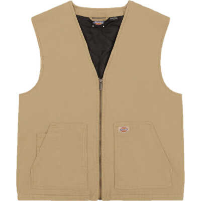 Dickies Men's Duck Canvas Summer Vest Sw Desert Sand