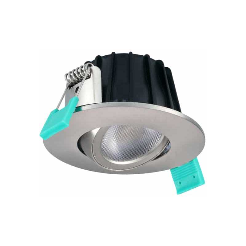 Downlight Obico 68 IP65 530lm 3CCT Dim 360° Borstad krom