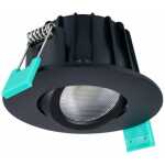 Downlight Obico 68 IP65 530lm 3CCT Dim 360° Svart