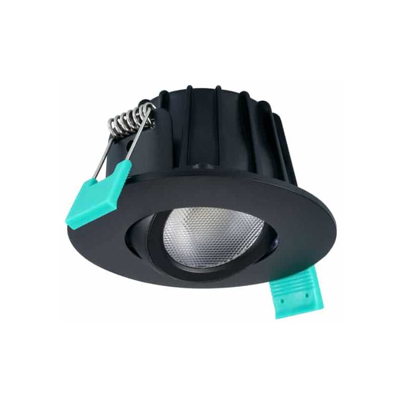 Downlight Obico 68 IP65 530lm 3CCT Dim 360° Svart Downlight Obico 68 IP65 530lm 3CCT Dim 360° Svart