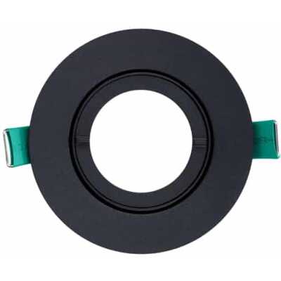 Downlight Start Spot Housing Round Justerbar IP44 Svart