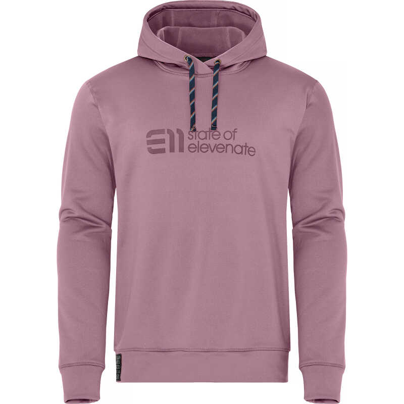 Elevenate Logo Hood Pink Dawn