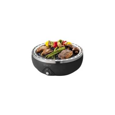 Emerio BBQ Grill Bärbar, fläktdriven kolgrill, väska