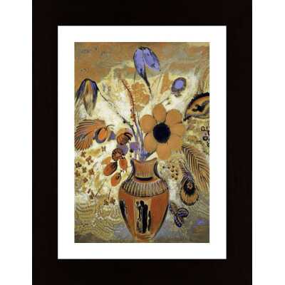 Etruscan Vase With Flowers Poster