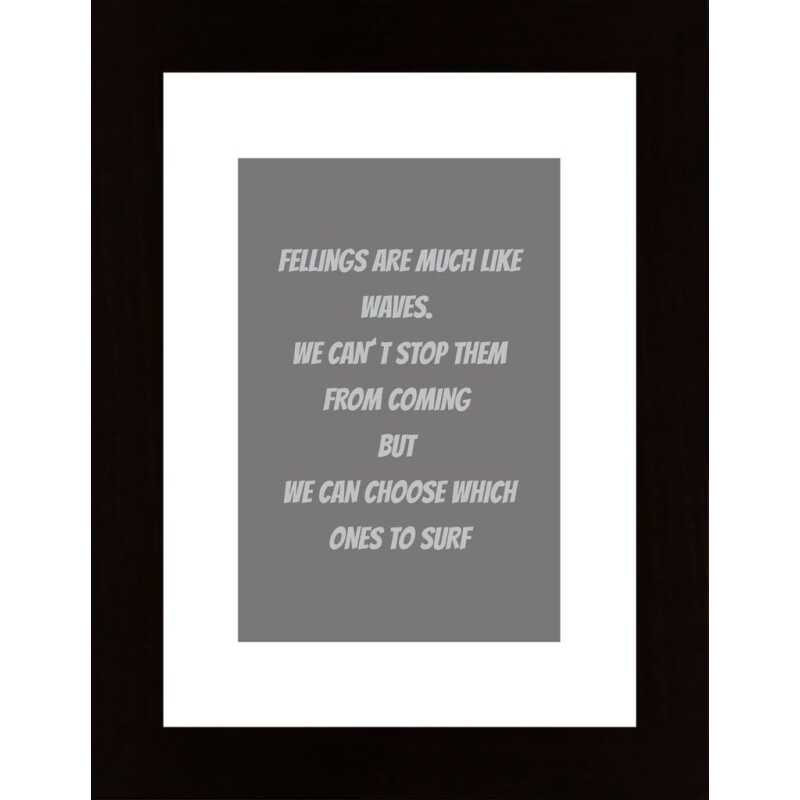 Fellings Are Much Like Waves Poster