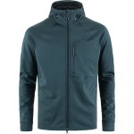 Fjällräven Men's Abisko Grid Fleece Hoodie Mountain Blue