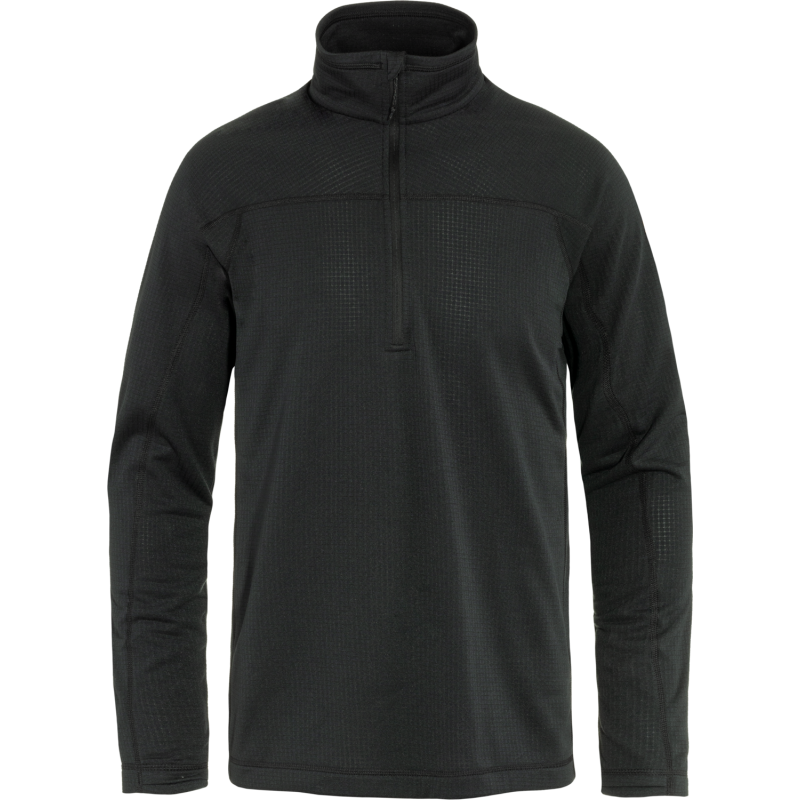 Fjällräven Men's Abisko Lite Fleece Half Zip Black Fjällräven Men's Abisko Lite Fleece Half Zip Black