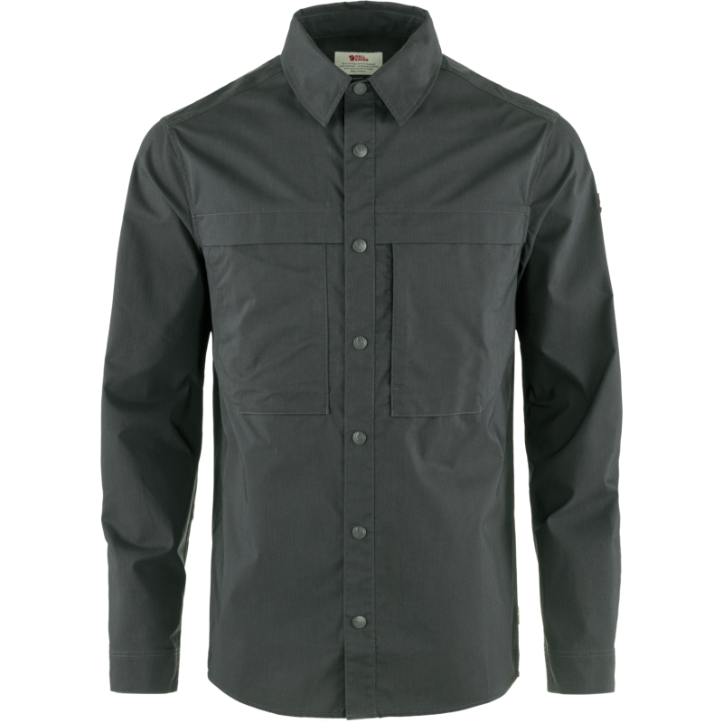 Fjällräven Men's Abisko Trail Shirt Long Sleeve Dark Grey